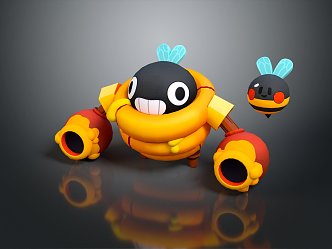 Bee CG Bee Cartoon Bee Anime Bee 3d model