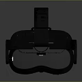 Sleek Black VR Headset with Adjustable Head Strap for Modern Electronic Experience