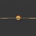 Decorative Hand Fan With Moon and Sun Patterns White Black Yellow Red Gold Handle