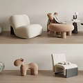 Modern single sofa 3d model