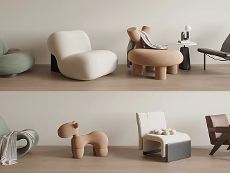 Modern single sofa 3d model
