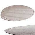 Soft Light Beige Circular Rug With Comfortable Texture For Indoor Living Room Decor