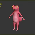 Lizard Anime Lizard Chameleon Cartoon Lizard Reptile Cold Blooded Animal Reptile Class 3d model