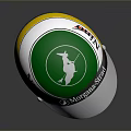 Green White Yellow Blue Weapon Featuring Nino Morgans RATO Logos And Sleek Design