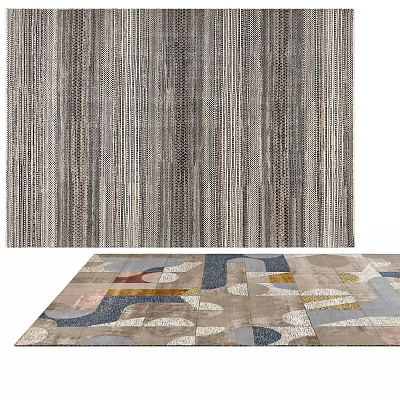 Modern Square Carpet Art Carpet 3d model Modern Square Carpet Art Carpet 3d model