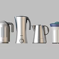 Modern Stainless Steel Daily Electrical Appliances Including Kettle Thermos Blender And Coffee Maker