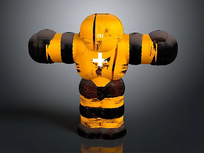Industrial Robot Single Wheel Robot Double Wheel Robot Assistant Small Robot 3d model