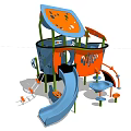 Modern slide children'slide 3d model