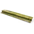 Wooden Stone Decorative Strip Featuring Natural Moss Covered Surface And Rustic Texture