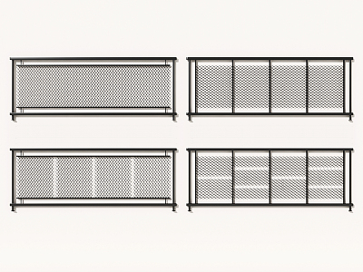 Industrial LOFT guardrail fence low partition model