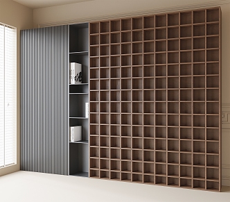 Middle Style Bookcase 3d model