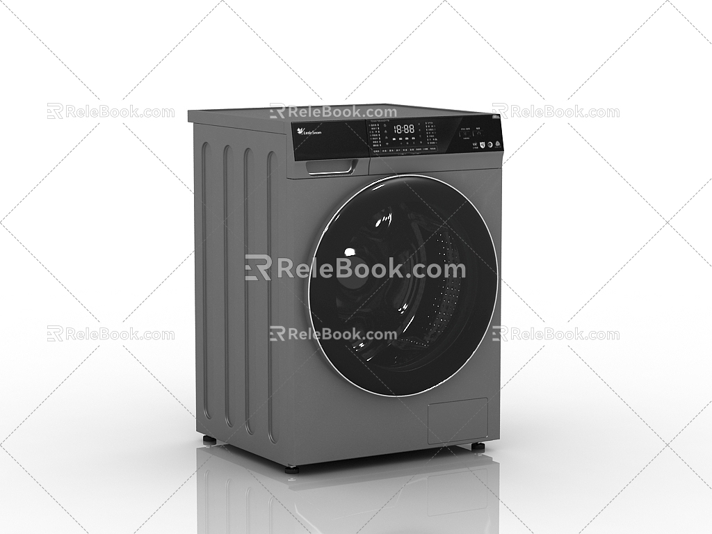 Modern washing machine drum washing machine 3d model