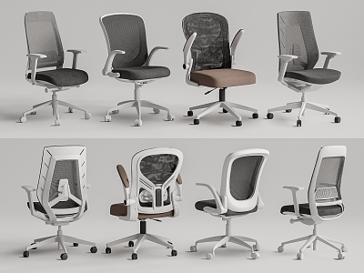 Modern Office Chair Computer Chair Rotating Chair Mesh Chair 3d model