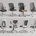 Modern Office Chair Computer Chair Rotating Chair Mesh Chair 3d model