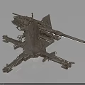 Industrial Architecture Vintage Metal Structure With Mechanical Components And Steel Frame