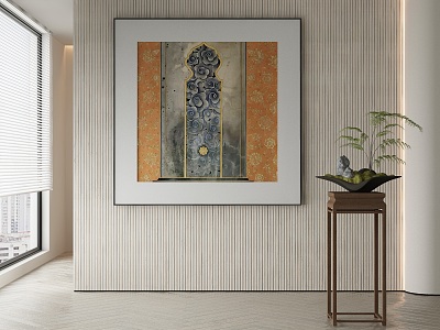 New Chinese Decorative Painting 3d model