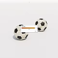 Sports Equipment Featuring Classic Black and White Soccer Balls for Training Games