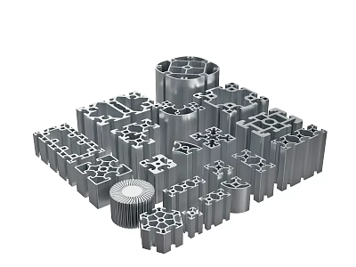 Hardware Tools Metal Profiles In Various Shapes For Structural Components 3d model