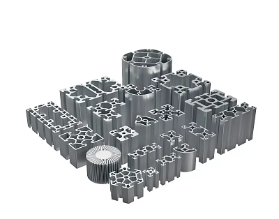 Hardware Tools Metal Profiles In Various Shapes For Structural Components 3d model
