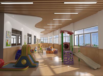 Modern Kindergarten Corner 3d model