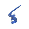 Blue Manual Press Tool With Long Handle Spring Mechanism And Metal Base