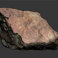 Natural Red Stone With Rough Surface Texture And Unique Appearance