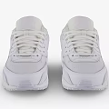 White Casual Athletic Sneakers With Air Cushion Comfortable Stylish Shoes