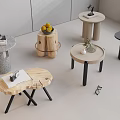Side Table Round Side Table Metal Side Table Solid Wood Side Table Marble Side Table 3d model