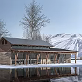 Modern Visitor Center Visitor Center Building Small Public Building Station Building Cafe Building 3d model