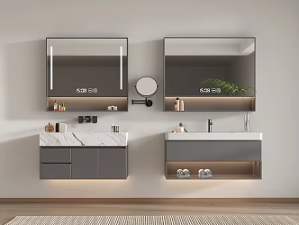 Wash table bathroom cabinet 3d model