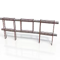 Multi tiered Metal Storage Shelving Equipment with Horizontal and Vertical Bars