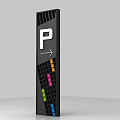 Commercial Wayfinding Signage with Map Display Logo and Colorful Panels for XX Yangguangcheng