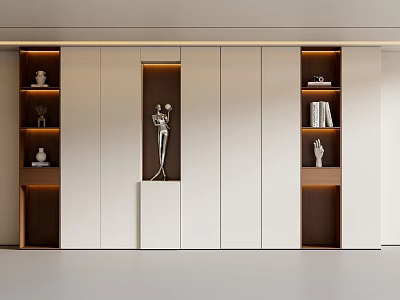 Middle Style Decorative Cabinet Sideboard 3d model