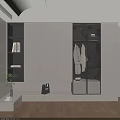 Modern Wardrobe Interior Design With Glass Doors Built-in Lighting And Storage Compartments