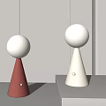 Modern table lamp 3d model