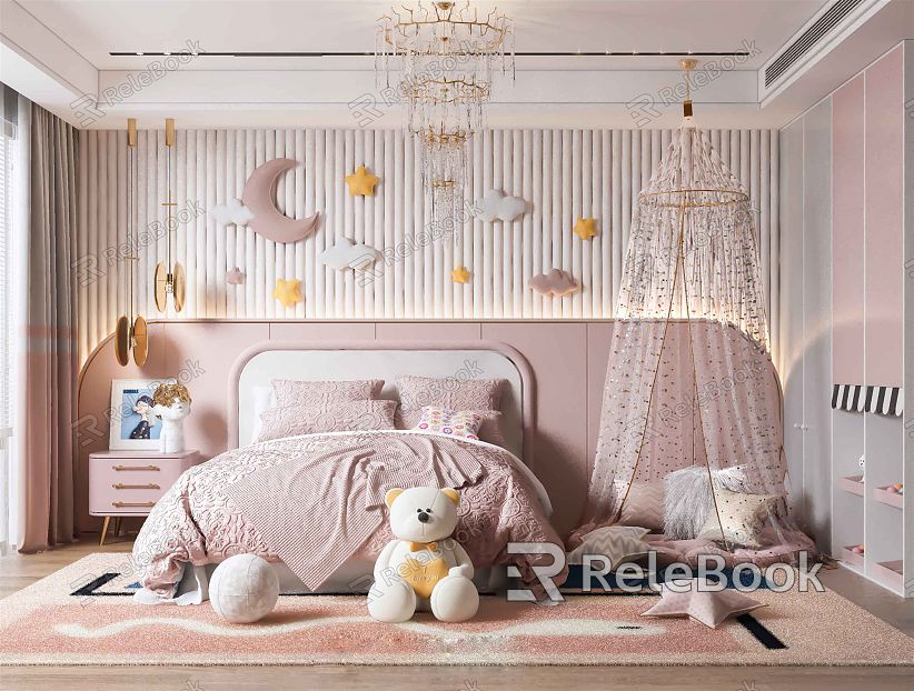 Modern Children's Room Daughter Room model