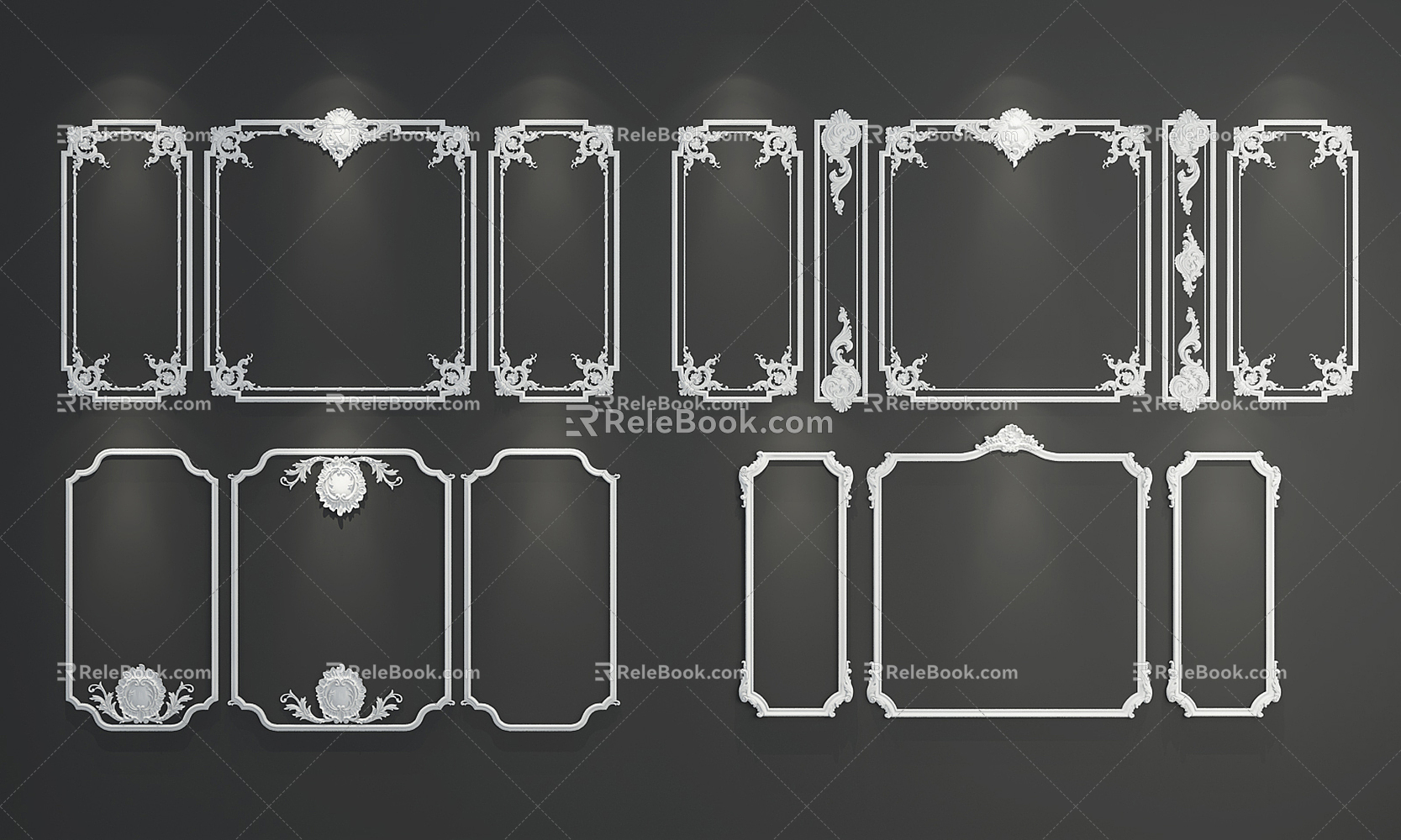 European line plaster line 3d model