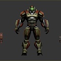 Iron Man Mech Warrior Machine Battlearm Mechanical Battlearm Machine Warrior Fighting Robot Games Robot 3d model