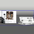Open Book Displaying Home Interior Design Pages With Stack Of Magazines
