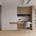 Modern Tatami Bedroom Interior Design With Bed Storage Cabinets Armchair And Decorative Rug