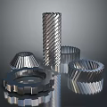 Industrial Hardware Tools Featuring Precision Metal Gears In Various Shapes And Sizes