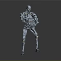 Modern Robot Terminator Robot Mecha Warrior Mecha Soldier 3d model