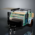 Dromos Camper Trailer With Roof Rack Solar Panels Green White Exterior And Awning