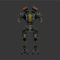 Mech Warrior Mech Soldier Machine Battlearm Mechanical Battlearm Machine Fighter Robot 3d model
