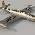 USAF Fighter Jet With Silver Exterior And FS 45 Markings