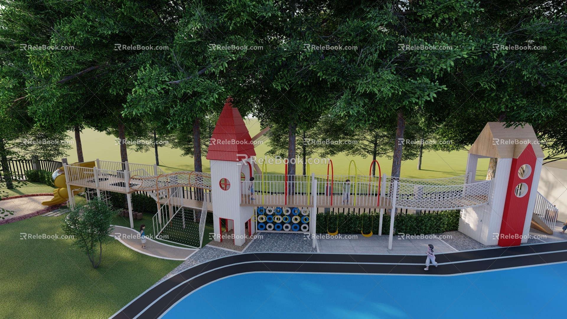 Outdoor Amusement Equipment 3d model