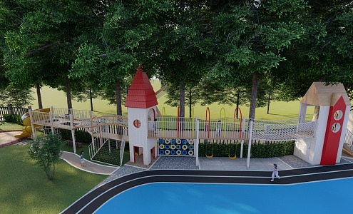 Outdoor Amusement Equipment 3d model