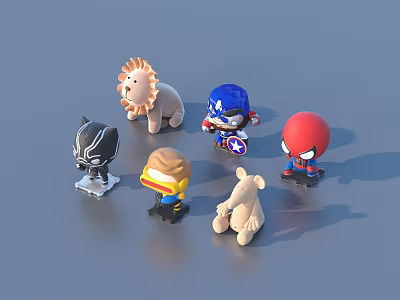 Cartoon toy ornaments 3d model Cartoon toy ornaments 3d model