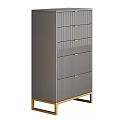 Modern Storage Cabinets In Gray Brown Light Gray With Golden Black Legs And Drawers Design