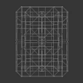 Industrial Metal Frame Structure With Cross Grid Design And Rectangular Structural Framework